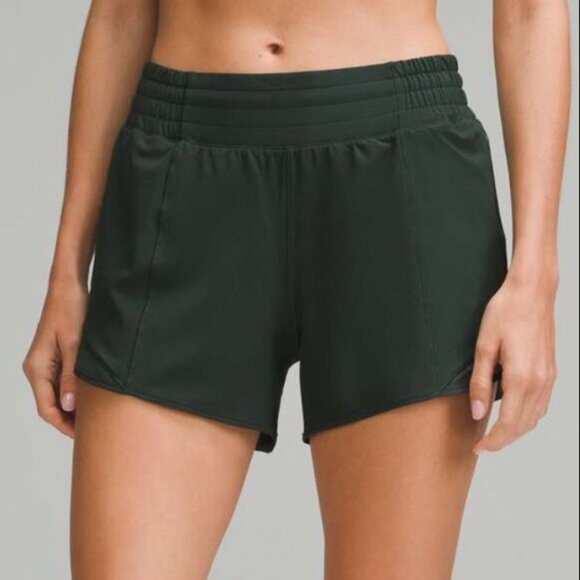 Lululemon's Hotty Hot High-Rise Lined Short 4" (color : legacy green) - Picture 1 of 3